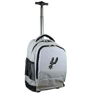 NBA San Antonio Spurs 19 in. Gray Wheeled Premium Backpack