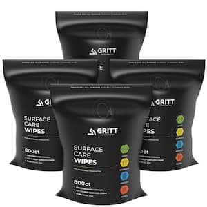 800-Count All-Purpose Surface Care Cleaning Wipes, Commercial Gym Facility 8 in. x 6 in. Wet Wipes Refill Roll (4-Pack)