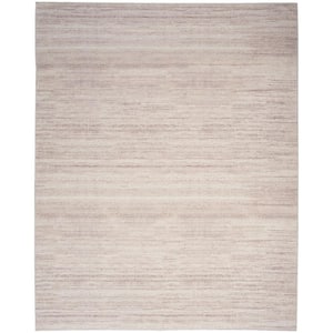 Washable Essentials Ivory Mocha 8 ft. x 10 ft. All-over design Contemporary Area Rug