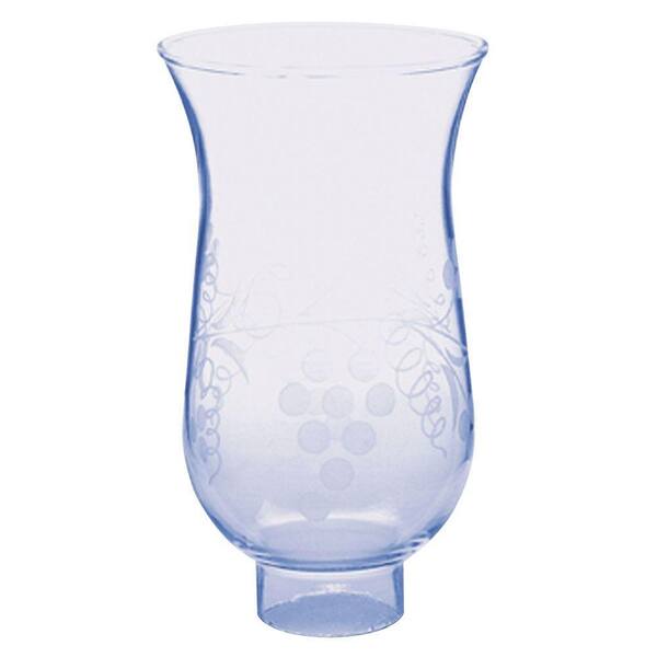 Westinghouse 6 in. Handblown Clear Stenciled Grape Design Shade with 1-5/8 in. Fitter and 3-3/4 in. Width