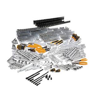 1/4 in., 3/8 in. and 1/2 in. Drive Standard and Deep SAE/Metric Mechanics Tool Set (728-Piece)
