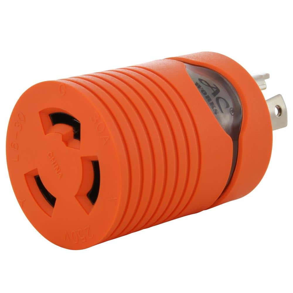 Locking Adapter NEMA L14-30P 30Amp 125/250Volt 4Prong Locking Plug to L6-30
