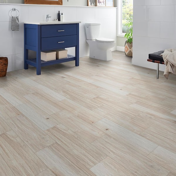 MSI Havenwood Dove 8 in. x 36 in. Matte Porcelain Wood Look Floor