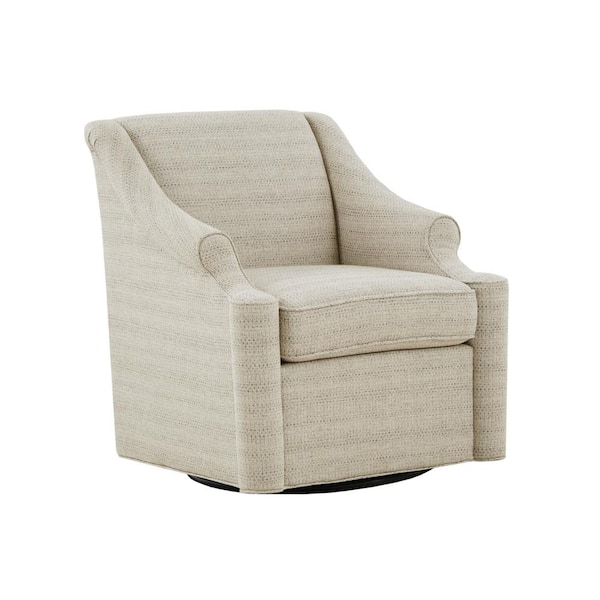 Benton Tan 29.5 in. W x 30.25 in. D x 34.5 in. H Swivel Glider Chair