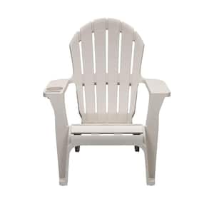Putty Plastic Adirondack Chair with Cup and Phone Holder