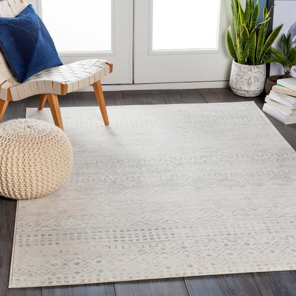 Melero White 12 ft. x 15 ft. Indoor Area Rug