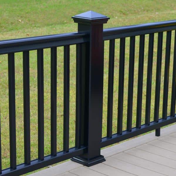 HavenView CountrySide 5 in. x 5 in. Serene Black Post Sleeve Base Moulding HavenView CountrySide 5 in. x 5 in. Serene Black Post Sleeve Base Moulding