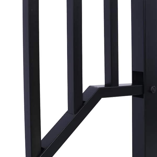 Tatayosi 2 in. H x 30 in. W Steel Handrails for Outdoor Steps, Fit 2 or 3 Steps Outdoor Stair Railing, Flexible Porch Railing Kit