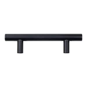 Simple Bar 3 in. (76.2 mm) Center-to-Center Matte Black Cabinet Drawer Pull (30-Pack)