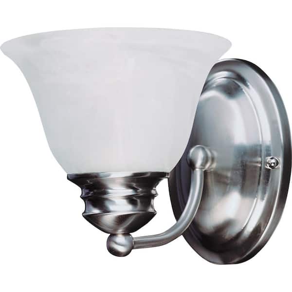 Malaga 1-Light Satin Nickel Sconce