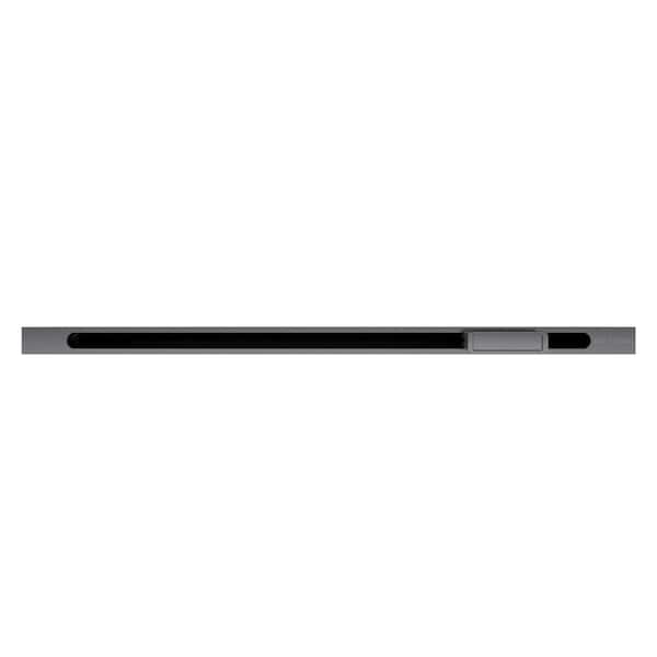 Linear 16 in. W. Steamhead with AromaTherapy Reservoir in Brilliant Black