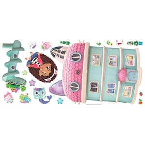 Pink and Purple and Blue Gabby's Dollhouse Peel and Stick Giant Wall Decal