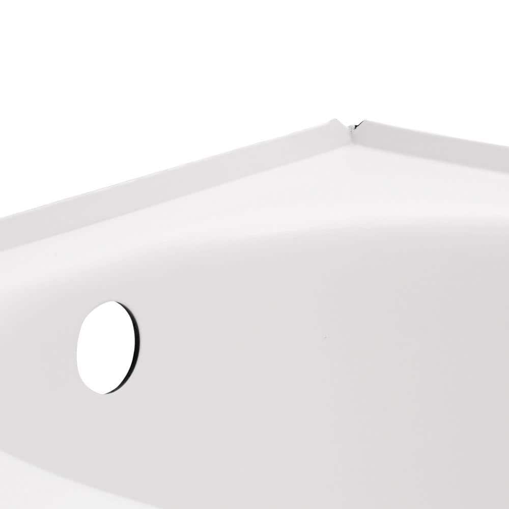 Princeton 61'' White Cast Iron Alcove Bathtub