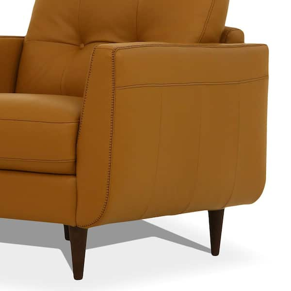 milany leather accent chair