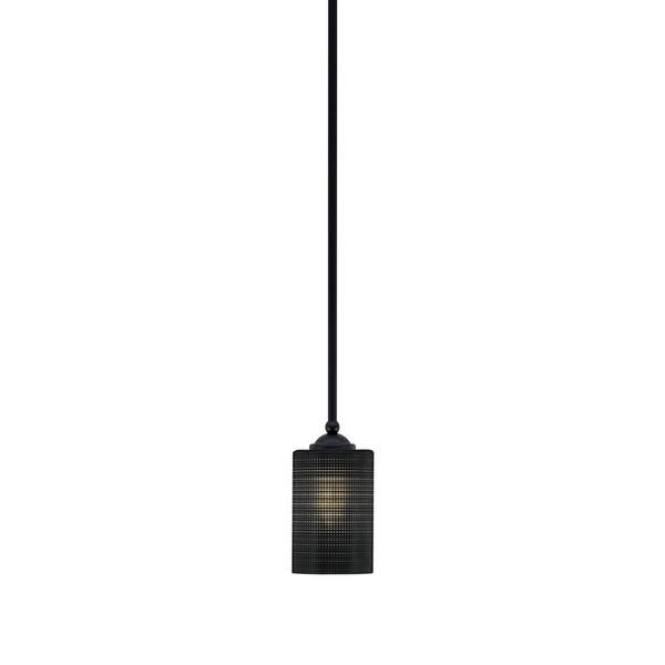 Clevelend 100-Watt 1-Light Black Pendant Mini Pendant Light with Black ...