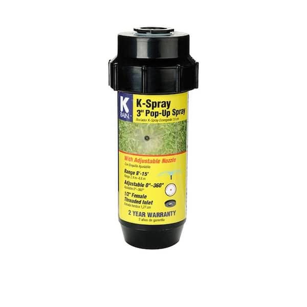 K-Rain 3 in. KSpray Pop-Up Sprinkler with Adjustable Pattern Nozzle