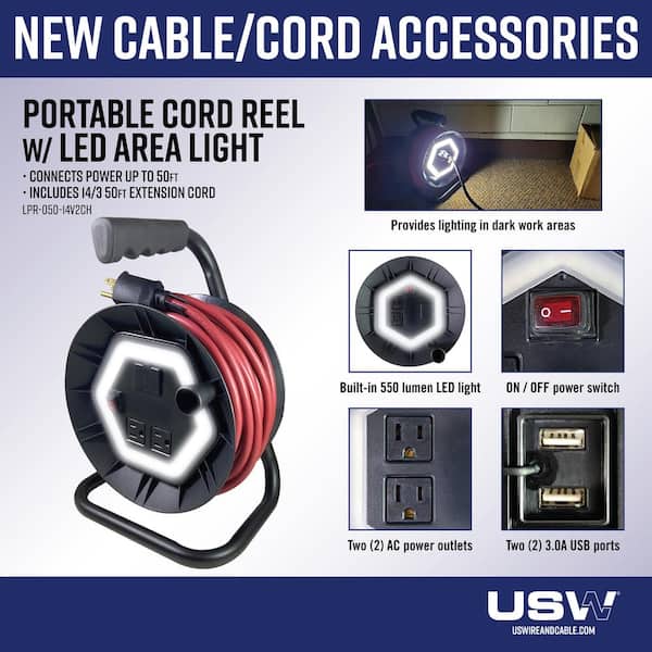 Whether it's for your personal work garage or a jobsite, USW cord