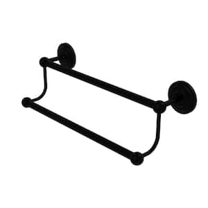 Prestige Que New Collection 30 in. Double Towel Bar in Matte Black
