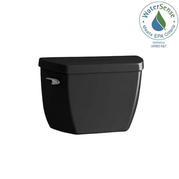 Highline Classic Toilet Tank Only 1.0 GFP Single Flush in Black Black