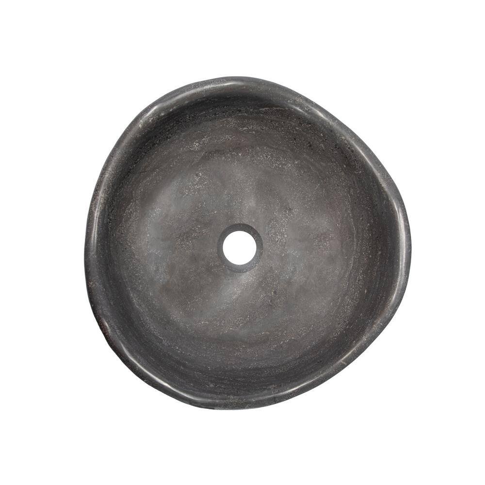 Eden 16'' Black Stone Freeform Vessel Sink