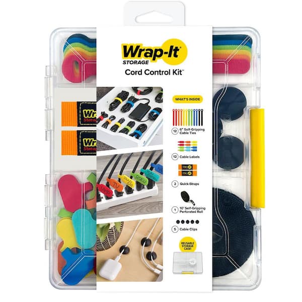 Cord Control Kit - 32 Pack Multi-Color