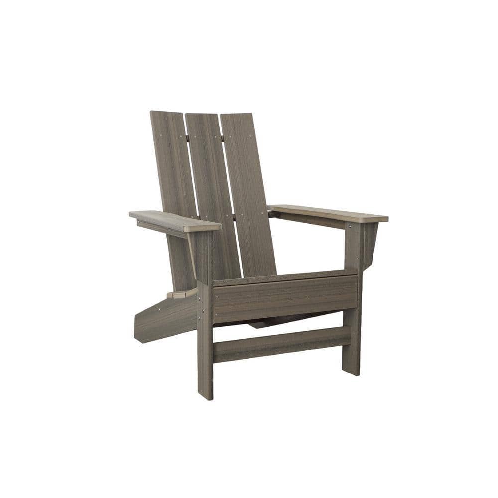 Aria Coastal Gray Recycled Plastic Adirondack Chair AAC3529CG