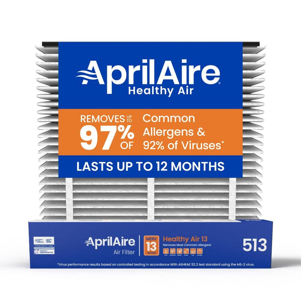 AprilAire 513 31 in. x 28 in. x 4 in. MERV 13 FPR 12+ Pleated Air AprilAire 513 31 in. x 28 in. x 4 in. MERV 13 FPR 12+ Pleated Air