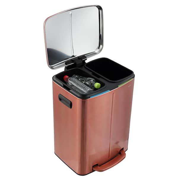Tramontina 13 Gallons Steel Open Trash Can & Reviews