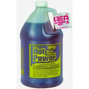 Hot Power Professional Use Sulfuric Acid Drain Cleaner, 1 Gallon