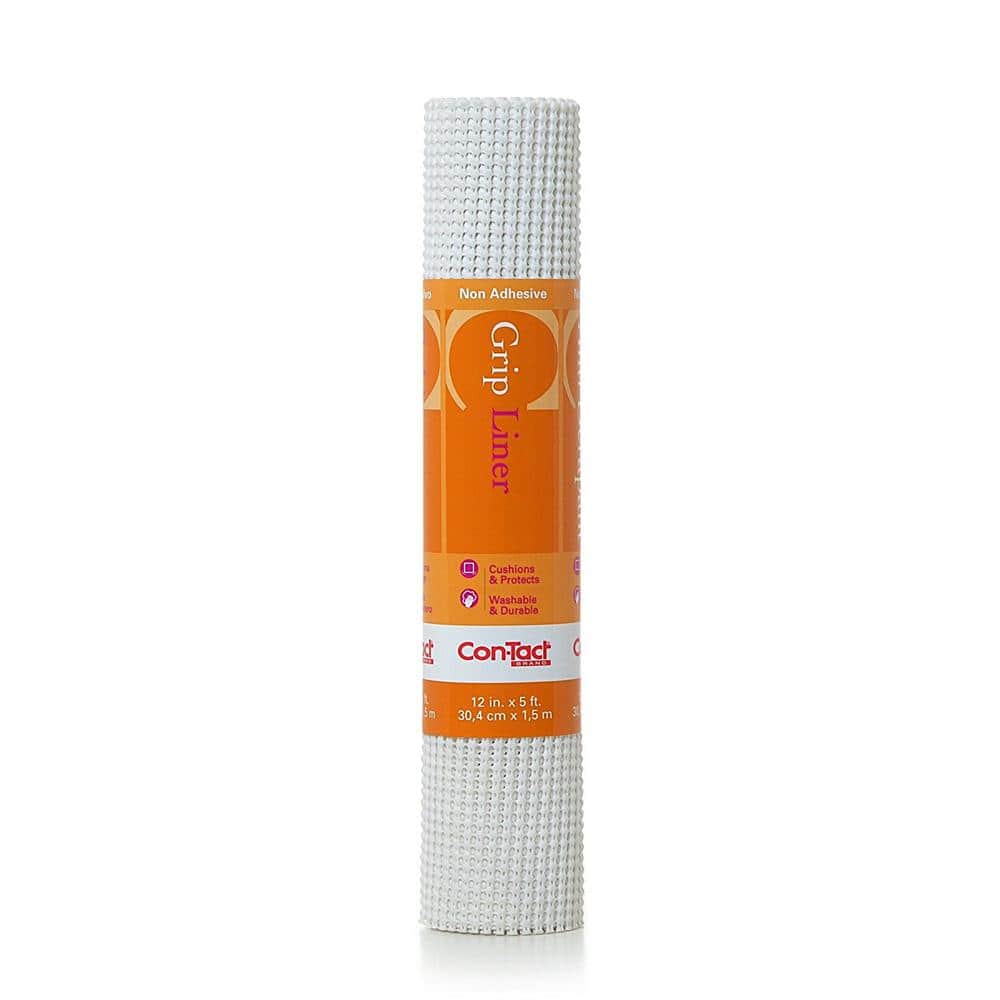 12 x 5 Con-Tact Brand Embossed Non-Adhesive Contact Shelf and Drawer Liner 6 Rolls Almond Diamonds 