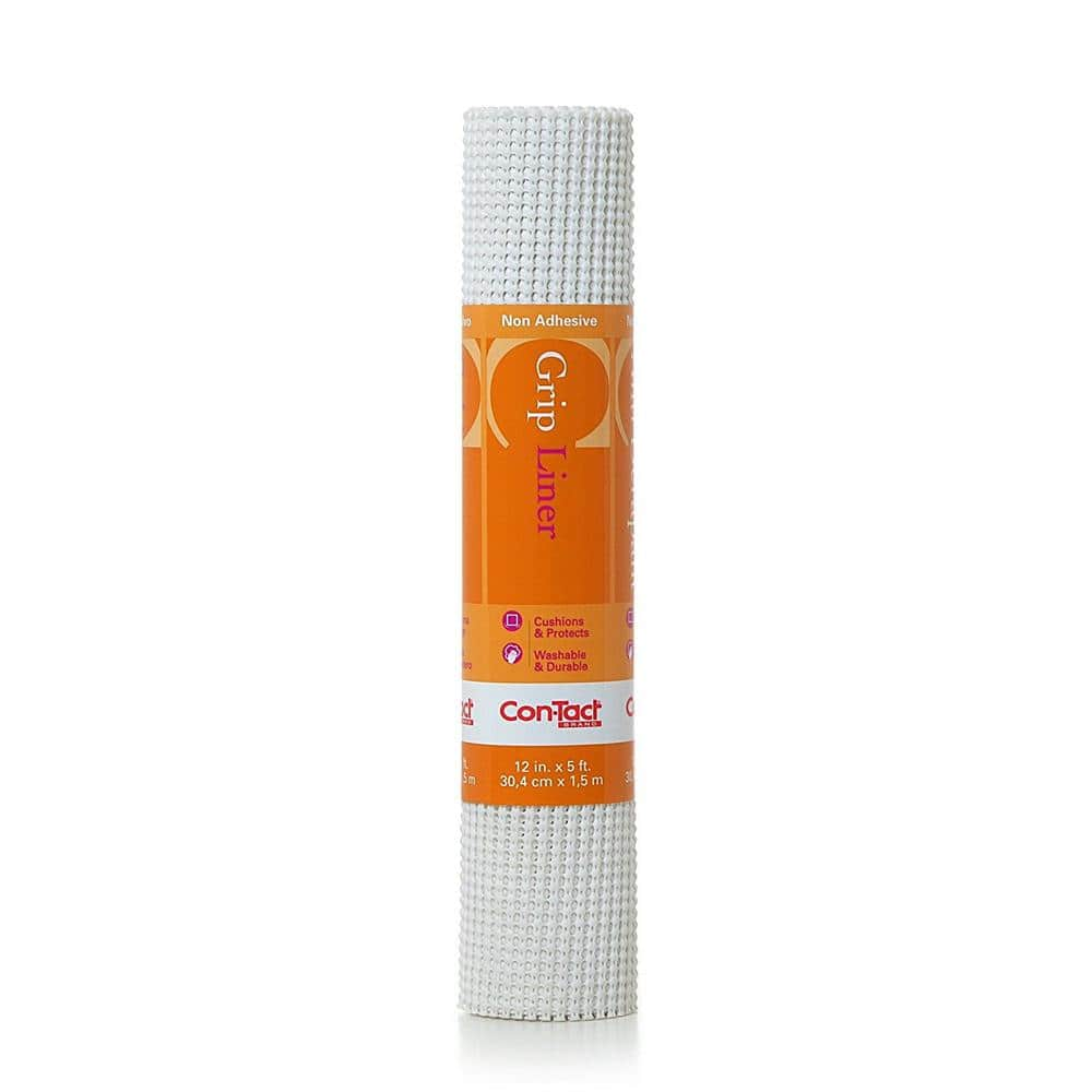 Con-Tact Brand Beaded Grip Durable Adhesive Non-Slip Shelf and Drawer Liner, 12 x 20', White