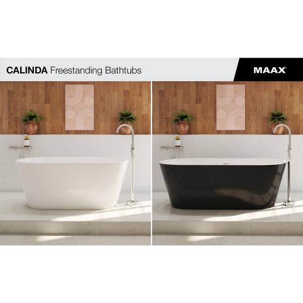MAAX Calinda 60 in. x 30 in. Acrylic Non-Whirlpool Freestanding