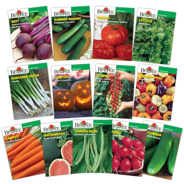 Burpee General Vegetable Garden Seed Collection (13-Pack) 93094 - The ...