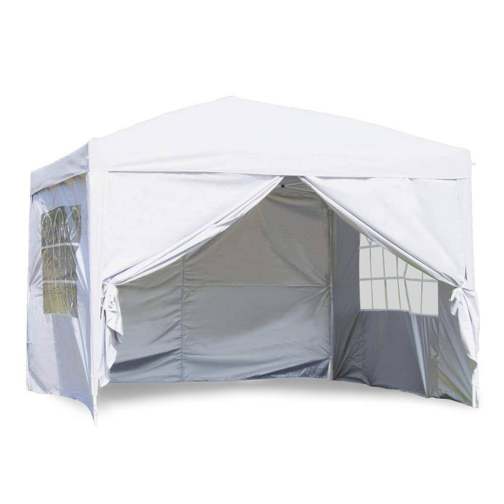 for sale online Ezyfast 14 X 10 Foot Pop up Canopy for Rain or Shine W// Carry Bag White