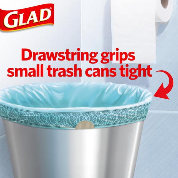 Glad OdorShield Trash Bags, Fresh Clean Scent, 4 Gallon, 26 Trash Bags/Box 78812