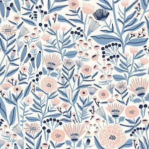Blue Marigold Forest Peel and Stick Wallpaper