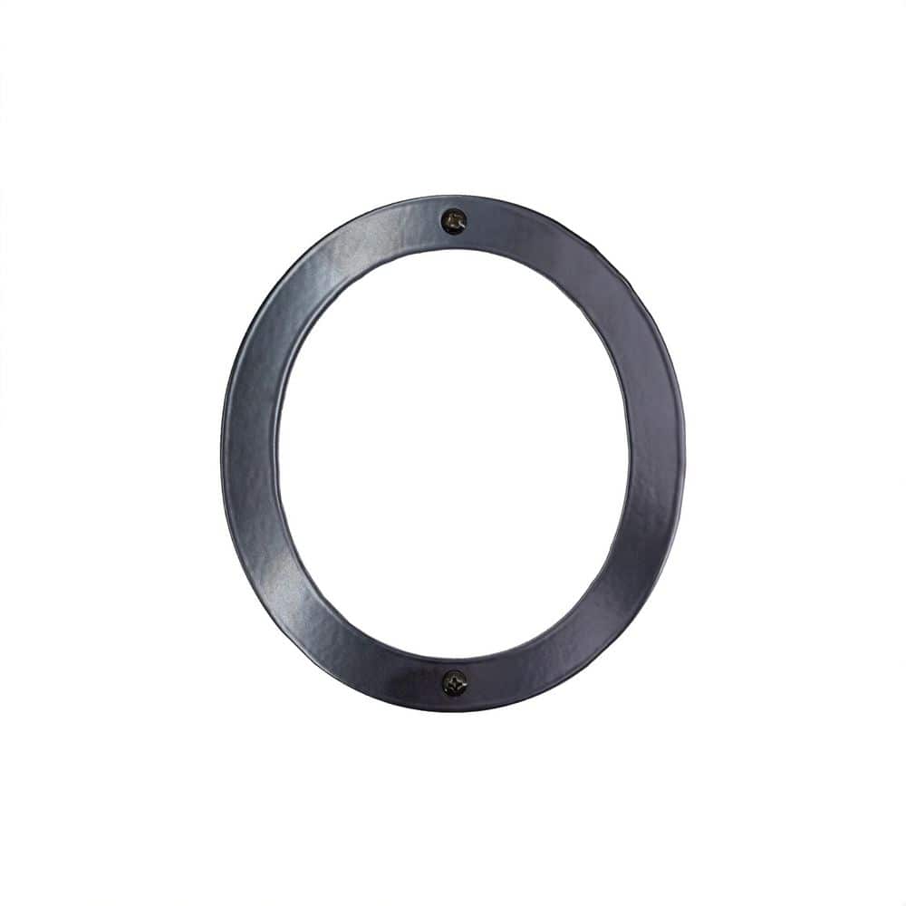 "6"" Black Modern Steel Flat or Floating House Numbers 0-9 - 0" price history on PriceWatchPro