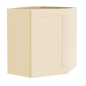 Newport Cream Painted Plywood Shaker Assembled Corner Kitchen Cabinet Soft Close 20 in W x 12 in D x 30 in H