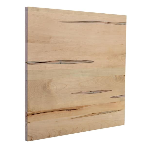 1 in. T X 24 in. W x 2 ft. L Edge Glued Unfinished Ambrosia Maple Hobby Board