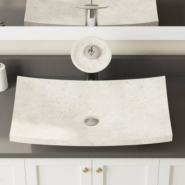 MR Direct Stone Vessel Sink in Cream Pinta Compound Marble