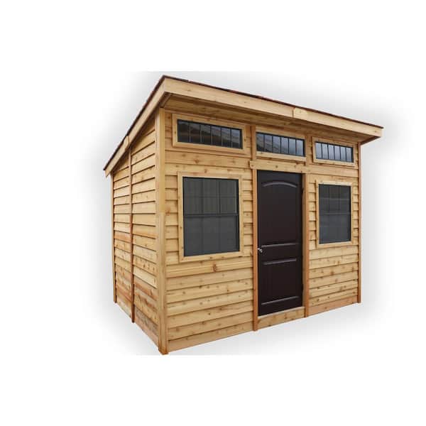 Outdoor Living Today 12 ft. W x 8 ft. D Wooden Studio Garden Shed (96 sq. ft.)