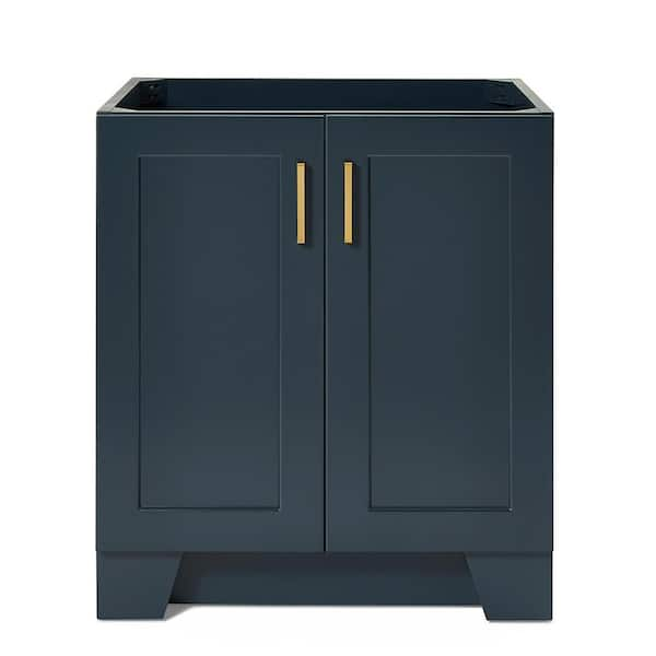 Taylor 30 in. W x 21.5 in. D x 34.5 in. H Freestanding Bath Vanity Cabinet Only in Midnight Blue