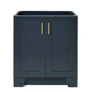 Taylor 30 in. W x 21.5 in. D x 34.5 in. H Freestanding Bath Vanity Cabinet Only in Midnight Blue