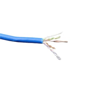 1000 ft. CAT6 Plenum Solid Ethernet Bulk (23AWG) Cable in Blue