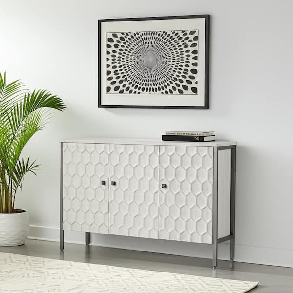 White Bottle 31.5 in. W Bar Cabinets with HDF