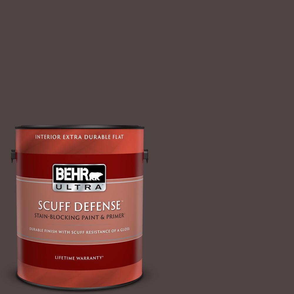 BEHR ULTRA 1 gal. N1107 Black Extra Durable Flat Interior