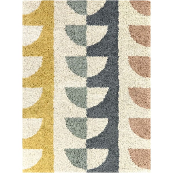 Lubert Multicolor 7 ft. 10 in. x 10 ft. Modern Area Rug