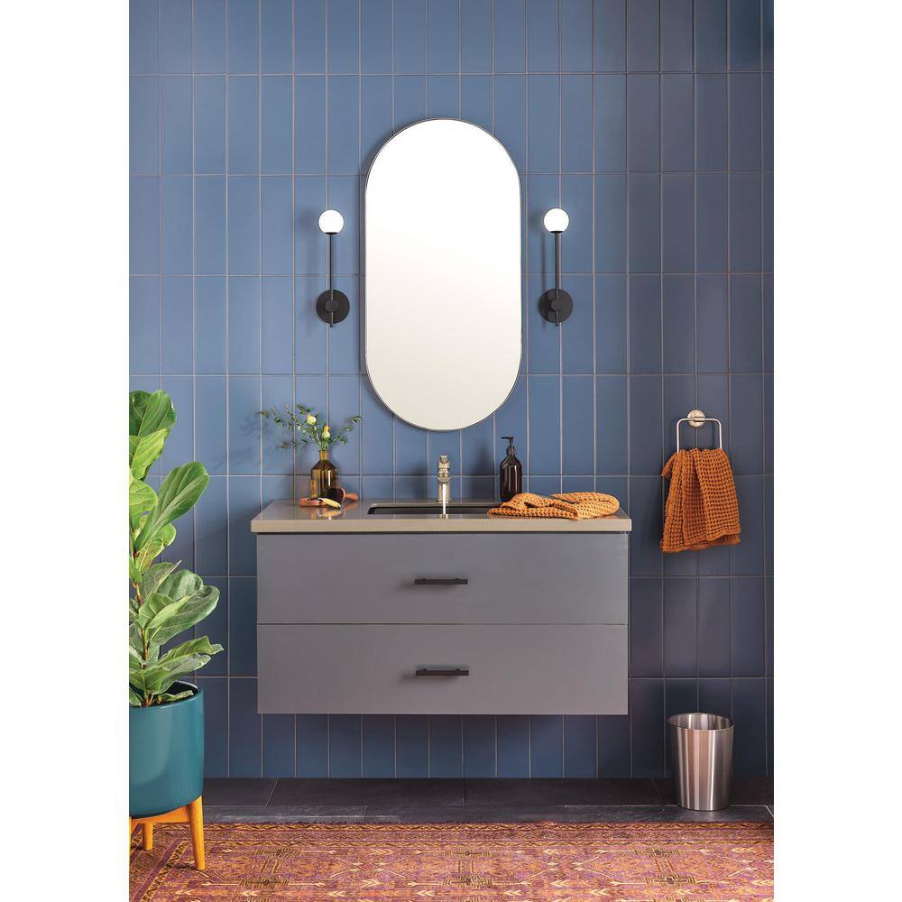 Flute Modern Brushed Nickel Single-Handle Bathroom Faucet