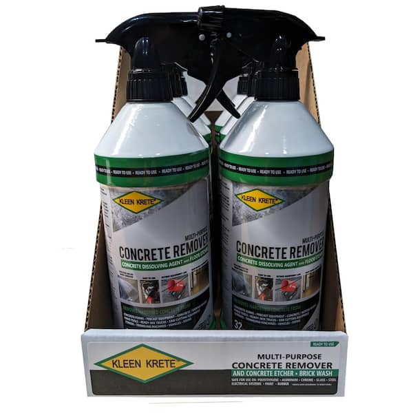 KLEEN KRETE 32 oz.Multipurpose Concrete Remover and Dissolver Spray Bottle (6-Pack)
