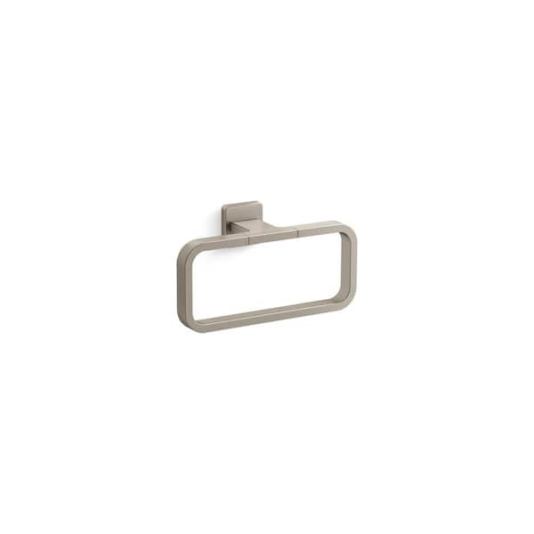 Mavera Wall Mounted Towel Ring in Vibrant Brushed Nickel